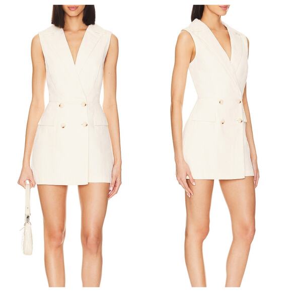 Steve Madden Paris Romper Ivory New - Picture 1 of 6